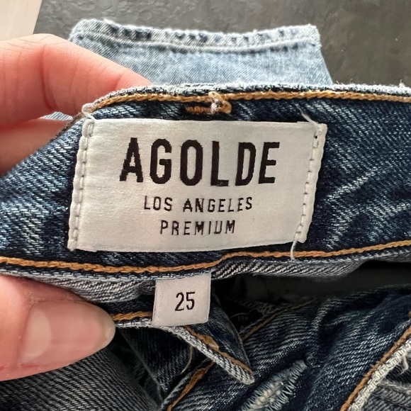 AGOLDE Light Wash Ripped Jeans - Picture 6 of 6